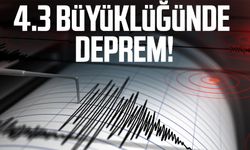 4.3 büyüklüğünde deprem