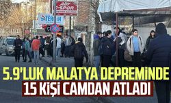 5.9'luk Malatya depreminde 15 kişi camdan atladı