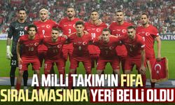 A Milli Takım'ın FIFA sıralamasında yeri belli oldu