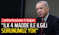 Cumhurbaşkanı Erdoğan: "İlk 4 madde ile ilgili sorunumuz yok"