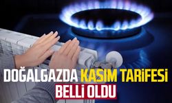 Doğalgazda kasım tarifesi belli oldu