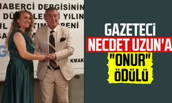 Gazeteci Necdet Uzun'a "Onur" ödülü