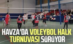 Havza'da Voleybol Halk Turnuvası sürüyor