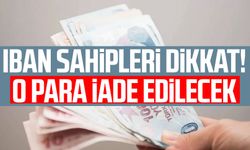 IBAN sahipleri dikkat! O para iade edilecek