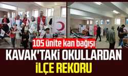 Kavak'taki okullardan ilçe rekoru: 105 ünite kan bağışı