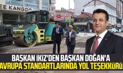 Başkan Murat İkiz'den Başkan Halit Doğan'a Avrupa Standartlarında yol teşekkürü