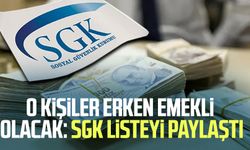 O kişiler erken emekli olacak: SGK listeyi paylaştı