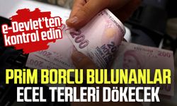 Prim borcu bulunanlar ecel terleri dökecek! e-Devlet'ten kontrol edin