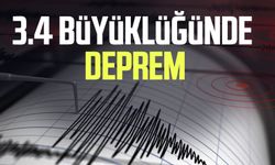 3.4 büyüklüğünde deprem