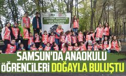 Samsun'da anaokulu öğrencileri doğayla buluştu