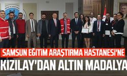 Samsun Eğitim Araştırma Hastanesi'ne Kızılay'dan altın madalya