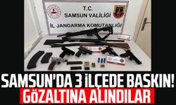 Samsun'da 3 ilçede baskın! Gözaltına alındılar