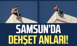 Samsun'da dehşet anları!