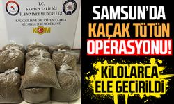 Samsun’da kaçak tütün operasyonu! Kilolarca ele geçirildi