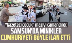 Samsun'da minikler Cumhuriyeti böyle ilan etti