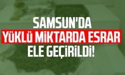 Samsun'da yüklü miktarda esrar ele geçirildi!