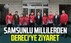 Samsunlu millilerden Feyzullah Dereci'ye ziyaret