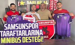 Samsunspor taraftarlarına minibüs desteği!