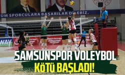 Samsunspor Voleybol kötü başladı!