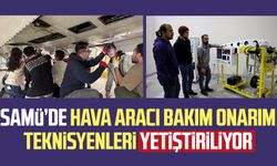 Samsun Üniversitesi'nde hava aracı bakım onarım teknisyenleri yetiştiriliyor