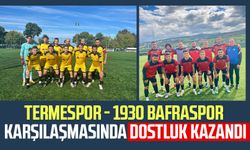 Termespor - 1930 Bafraspor karşılaşmasında dostluk kazandı