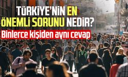 Anket: Türkiye’nin en önemli sorunu nedir?