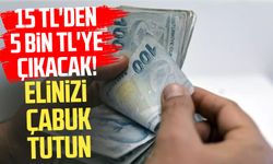 15 TL'den 5 bin TL'ye çıkacak! Elinizi çabuk tutun