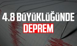 4.8 büyüklüğünde deprem