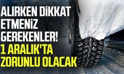 Alırken dikkat etmeniz gerekenler! 1 Aralık'ta zorunlu olacak