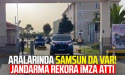 Aralarında Samsun da var! Jandarma rekora imza attı