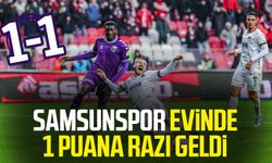 Samsunspor evinde Alanyasporla berabere