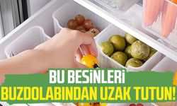 Bu besinleri buzdolabından uzak tutun!