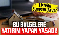 Bu bölgelere yatırım yapan yaşadı! Listede Samsun da var