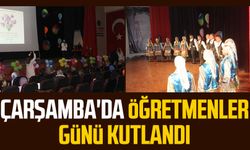 Çarşamba'da Öğretmenler Günü kutlandı