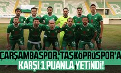 Çarşambaspor, Taşköprüspor'a karşı 1 puanla yetindi!