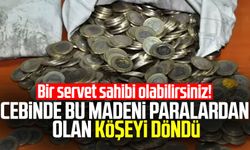 Cebinde bu madeni paralardan olan köşeyi döndü