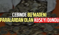 Cebinde bu madeni paralardan olan köşeyi döndü