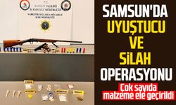 Samsun'da uyuştucu ve silah operasyonu: Çok sayıda malzeme ele geçirildi