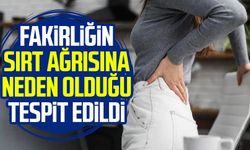 Fakirliğin sırt ağrısına neden olduğu tespit edildi