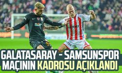 Galatasaray - Samsunspor maçının kadrosu açıklandı