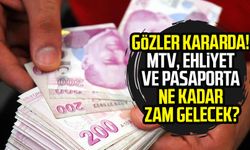 Gözler kararda! MTV, ehliyet ve pasaporta ne kadar zam gelecek?