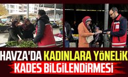 Havza'da kadınlara yönelik KADES bilgilendirmesi