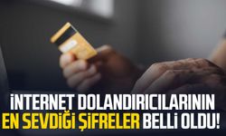 İnternet dolandırıcılarının en sevdiği şifreler belli oldu!