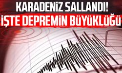 Rize'de korkutan deprem