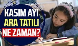 Kasım ayı ara tatili ne zaman?