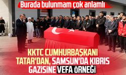 KKTC Cumhurbaşkanı Ersin Tatar'dan, Samsun'da Kıbrıs gazisi Musa Sarı'ya vefa örneği