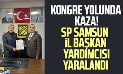 Kongre yolunda kaza! Samsun İl Başkan Yardımcısı Ali Şimşek yaralandı