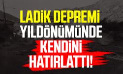 Ladik depremi yıldönümünde kendini hatırlattı!