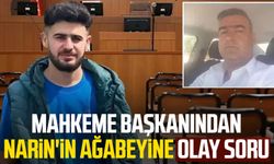 Mahkeme başkanından Narin'in ağabeyine olay soru