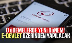 O ödemelerde yeni dönem! E-devlet üzerinden yapılacak